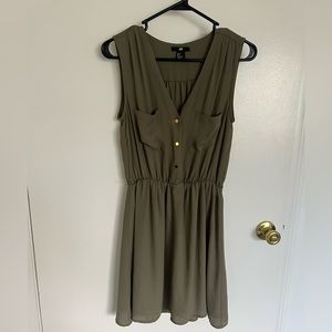 Army green dress